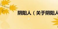 陰陽人(關于陰陽人的介紹)