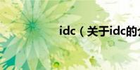 idc(關于idc的介紹)