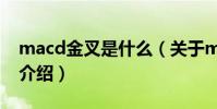 macd金叉是什么(關于macd金叉是什么的介紹)