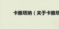 卡雅塔納(關于卡雅塔納的介紹)