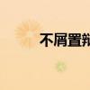 不屑置辯（關于不屑置辯的介紹）