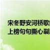 宋冬野安河橋歌曲（宋冬野好聽的歌曲top10：《安和橋》上榜句句撕心裂肺）