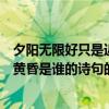 夕陽無限好只是近黃昏是誰的詩句（關于夕陽無限好只是近黃昏是誰的詩句的介紹）