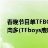 春晚節目單TFBOYS（2017年央視春晚節目單,雞年春晚鮮肉多(TFboys鹿晗開場)）