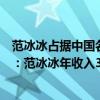 范冰冰占據中國名人收入榜首5年（2017福布斯中國名人榜：范冰冰年收入3億登頂鹿晗第二）