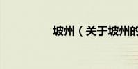 坡州(關于坡州的介紹)