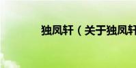 獨鳳軒(關于獨鳳軒的介紹)