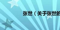 張世(關于張世的介紹)