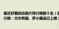 最近好看的動畫片排行榜前十名(很火很好看的動漫電影排行榜:功夫熊貓、羅小黑戰記上榜)