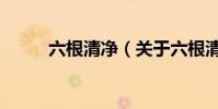 六根清凈(關于六根清凈的介紹)