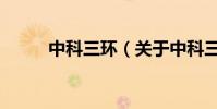 中科三環(關于中科三環的介紹)