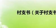 村支書(關于村支書的介紹)