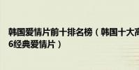 韓國愛情片前十排名榜(韓國十大高分電影:辯護人上榜第6經典愛情片)