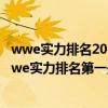 wwe實力排名2017前十名（2018wwe最厲害的人排名榜wwe實力排名第一是誰）