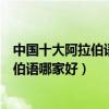 中國十大阿拉伯語培訓機構（阿拉伯語培訓機構排名學阿拉伯語哪家好）