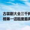 古裝劇大全三千鴉殺（古裝劇2020排行榜：《三千鴉殺》上榜第一話題度最高）