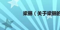 梁麗(關于梁麗的介紹)