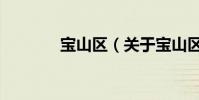 寶山區(關于寶山區的介紹)
