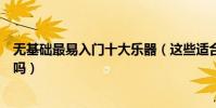 無基礎最易入門十大樂器(這些適合初學者學習的樂器你會嗎)