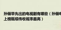 孫儷早先出的電視劇有哪些(孫儷電視劇排名前十:羋月傳上榜甄嬛傳收視率最高)