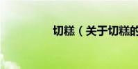 切糕(關于切糕的介紹)