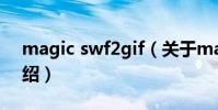 magic swf2gif(關于magic swf2gif的介紹)
