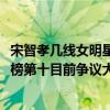 宋智孝幾線女明星（2020韓國最火的女明星排名：宋智孝上榜第十目前爭議大）