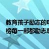 教育孩子勵志的電視劇（十部教育孩子的影視劇：青春派上榜每一部都勵志感人）