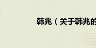 韓兆(關于韓兆的介紹)
