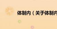 體制內(關于體制內的介紹)