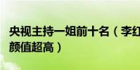 央視主持一姐前十名(李紅氣質很是優雅大方顏值超高)