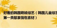 好看的韓國萌娃綜藝(韓國兒童綜藝節目排行榜:萌娃來襲第一貢獻表情包素材)