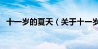 十一歲的夏天(關于十一歲的夏天的介紹)