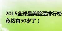2015全球最美臉蛋排行榜(世界上最美的臉竟然有50歲了)