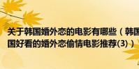 關于韓國婚外戀的電影有哪些(韓國十大出軌電影排行榜,韓國好看的婚外戀偷情電影推薦(3))