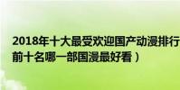 2018年十大最受歡迎國產動漫排行(2018國產動漫排行榜前十名哪一部國漫最好看)