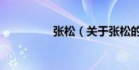 張松(關于張松的介紹)