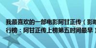 我最喜歡的一部電影阿甘正傳(影響一生的十大經典電影排行榜:阿甘正傳上榜第五時間最早)