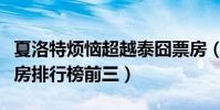 夏洛特煩惱超越泰囧票房(躋身內地華語片票房排行榜前三)