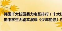 韓國十大校園暴力電影排行(十大校園暴力電影推薦:第九由中學生無劇本演繹《少年的你》在榜(3))
