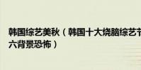 韓國綜藝美秋(韓國十大燒腦綜藝節目:《美秋里》上榜第六背景恐怖)