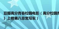 豆瓣高分青春校園電影(高分校園青春電影排行榜:《戀空》上榜第八非常寫實)