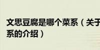 文思豆腐是哪個菜系(關于文思豆腐是哪個菜系的介紹)