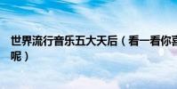 世界流行音樂五大天后(看一看你喜歡的流行歌手入榜沒有呢)