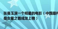張曼玉演一個明星的電影(中國最偉大的十大演員:張曼玉是女星之首成龍上榜)