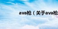 ava槍(關于ava槍的介紹)