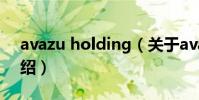 avazu holding(關于avazu holding的介紹)