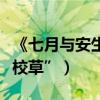 《七月與安生》男主首曝（鄭元暢贊他“國民校草”）