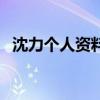 沈力個人資料（關于沈力個人資料的介紹）