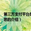 第三方支付平臺是什么意思（關于第三方支付平臺是什么意思的介紹）